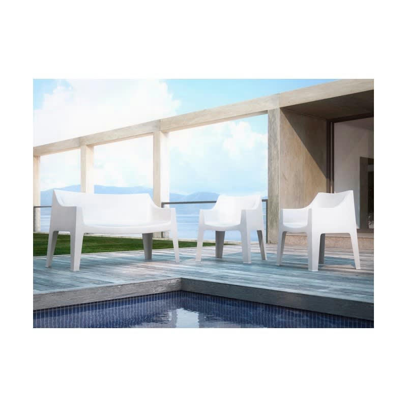 COCCOLONA - Chaise design en plastique blanc