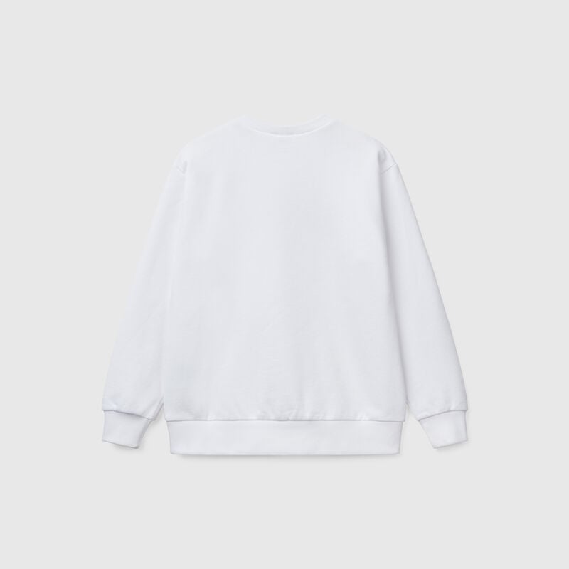 Pure cotton sweatshirt with print