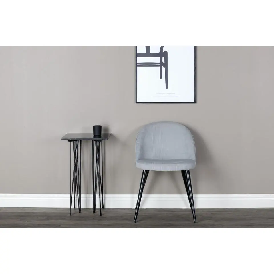 Svea - Zako eetkamerstoel - ribstof - lichtgrijs