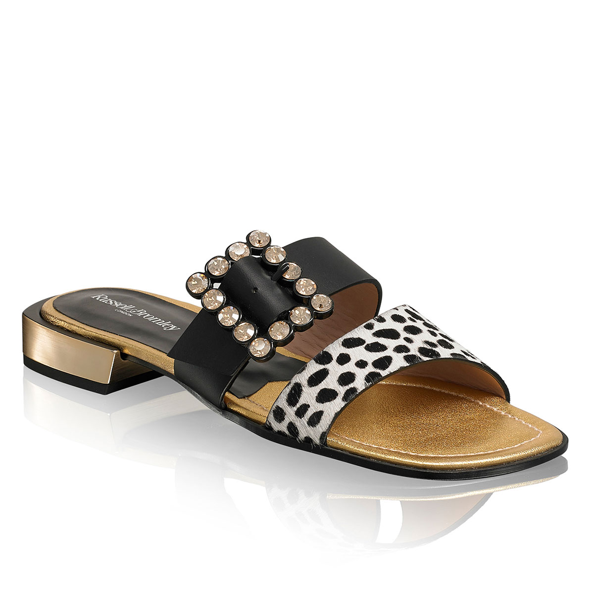 Russell & Bromley KING Jewel buckle Flat Sandal