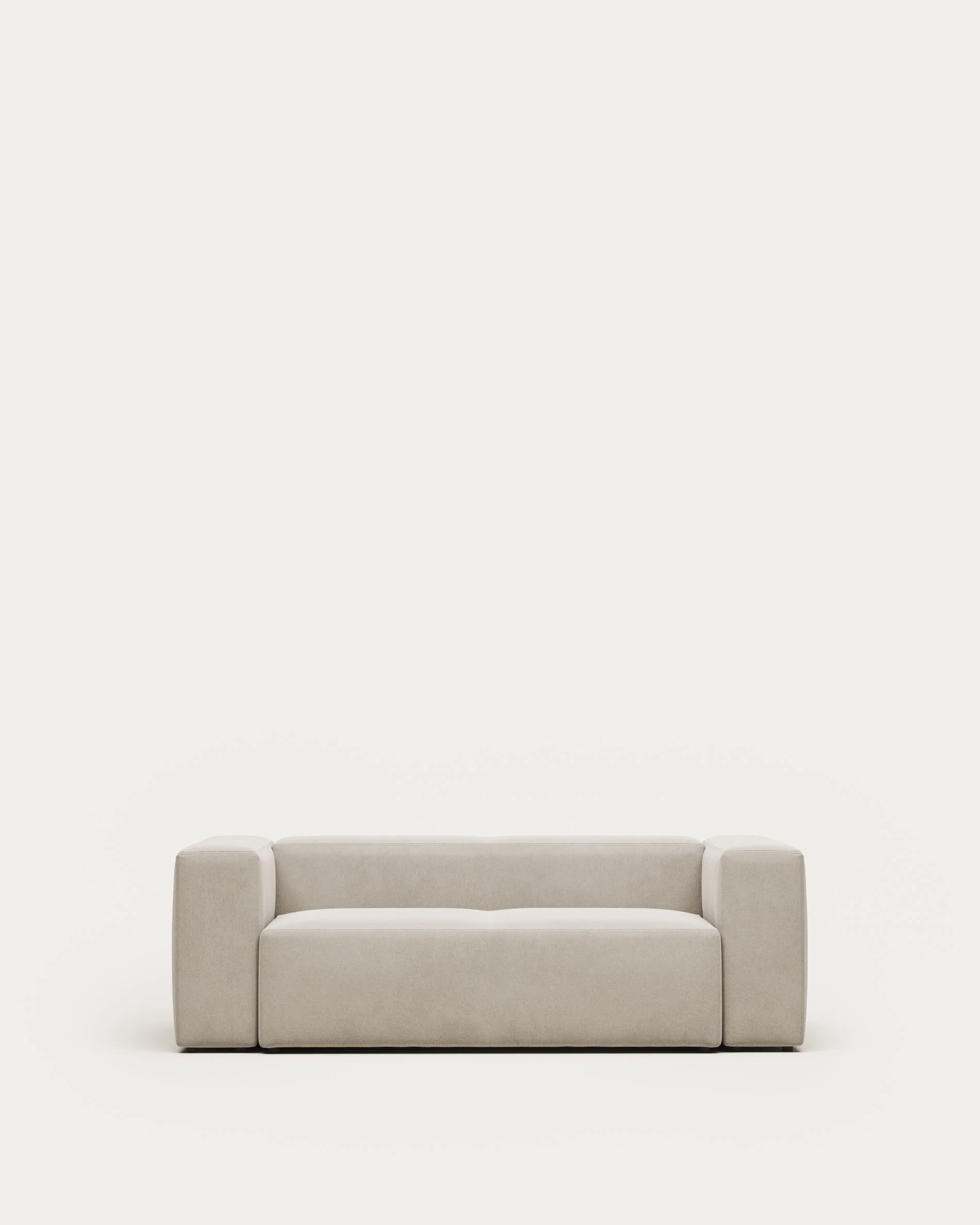 Blok 2-seater sofa beige chenille 210 cm