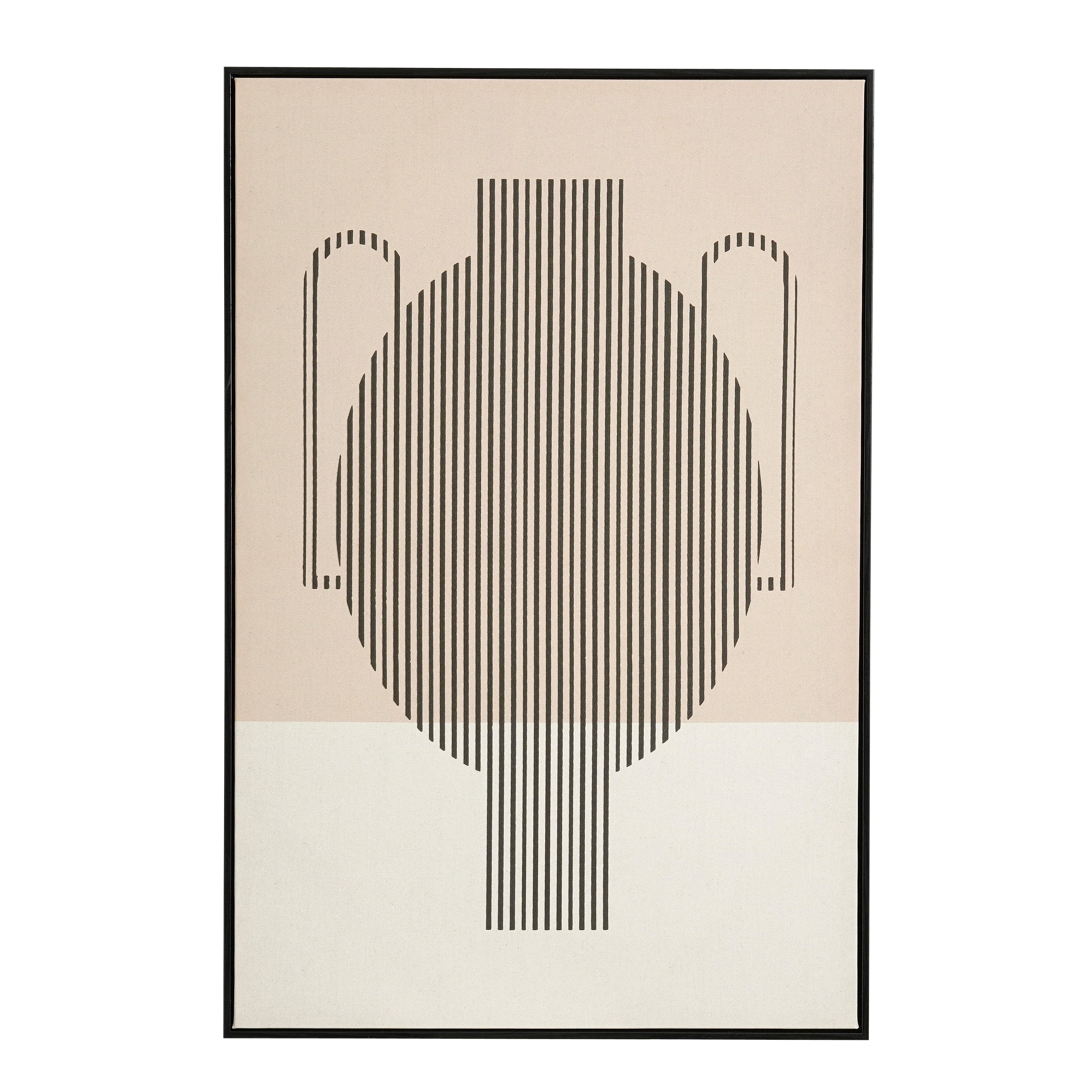 Mica Decorations Wanddecoratie - Wandpaneel Abstracte Kunst 90 x 60 x 3 cm - Woondecoratie voor Woonkamer of Slaapkamer - Zwart