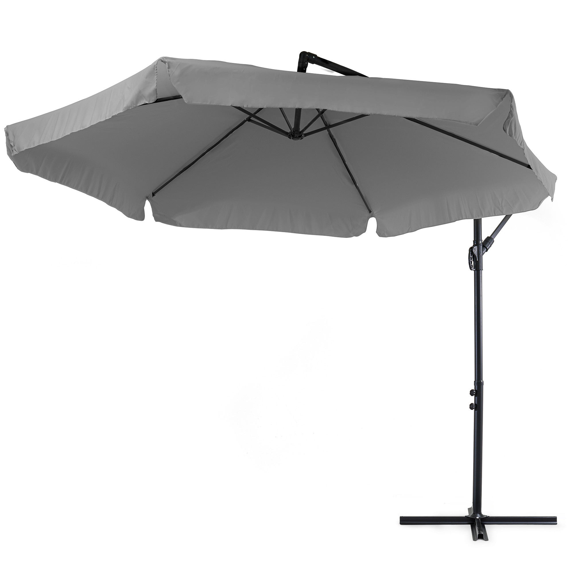 Parasol ogrodowy na wysięgniku 3m Empoli szary