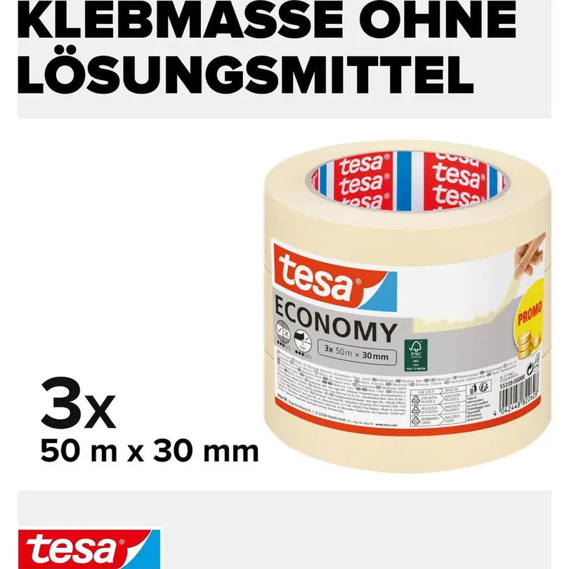 Klebeband 3er-Set Economy