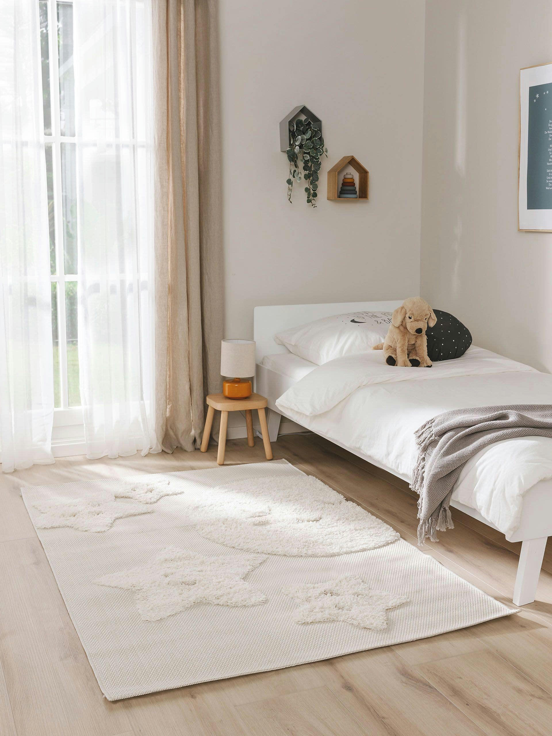 CARLO - Tapis enfant crème 160x230