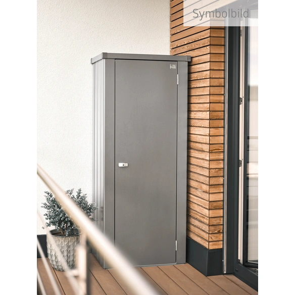 Terrassenschrank »Julia«, BxHxT: 77,7 x 180,9 x 87 cm, quarzgrau-metallic