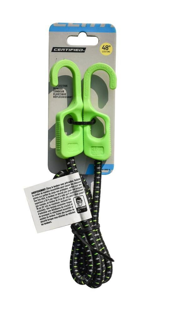 Certified Reflective Bungee Cord, for High Visibility, 48-in