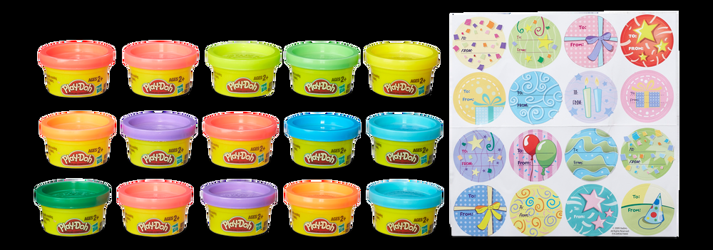 Play-Doh Gift Tag Bag, 15-pc