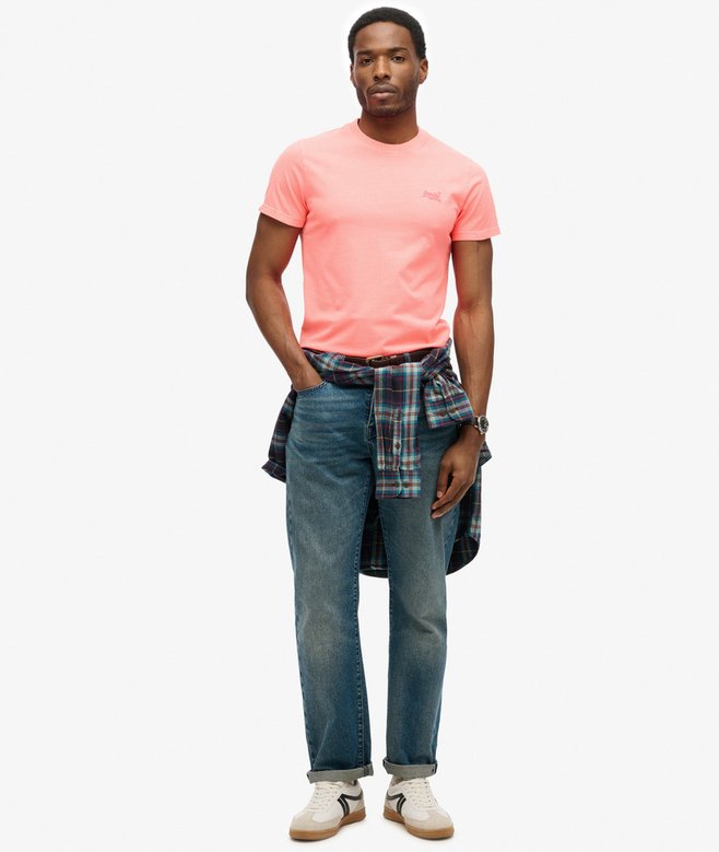 Essential Logo Embroidered Neon T-Shirt