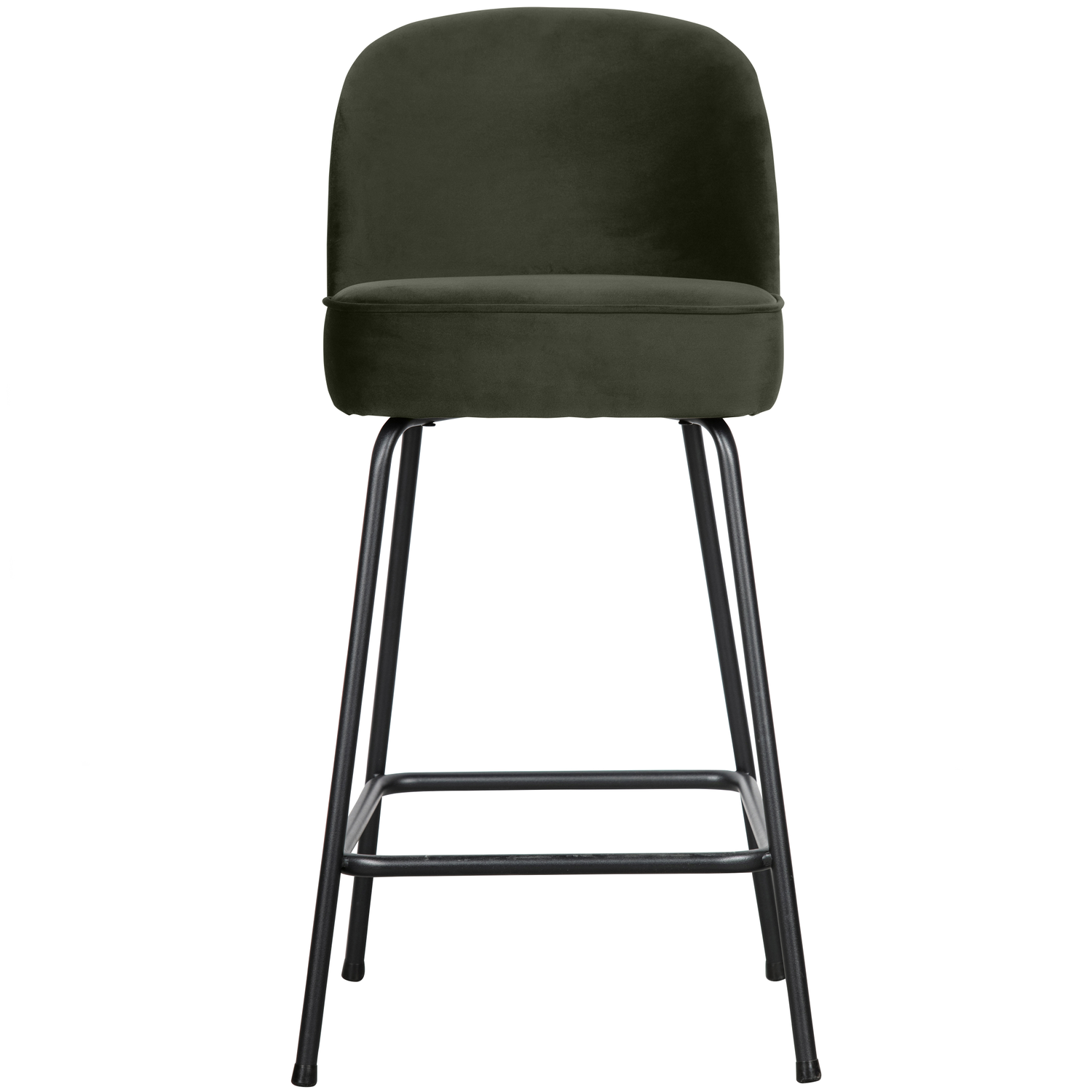 WOOOD barstoel Vogue - Velvet - Dark Green - 89x50x55