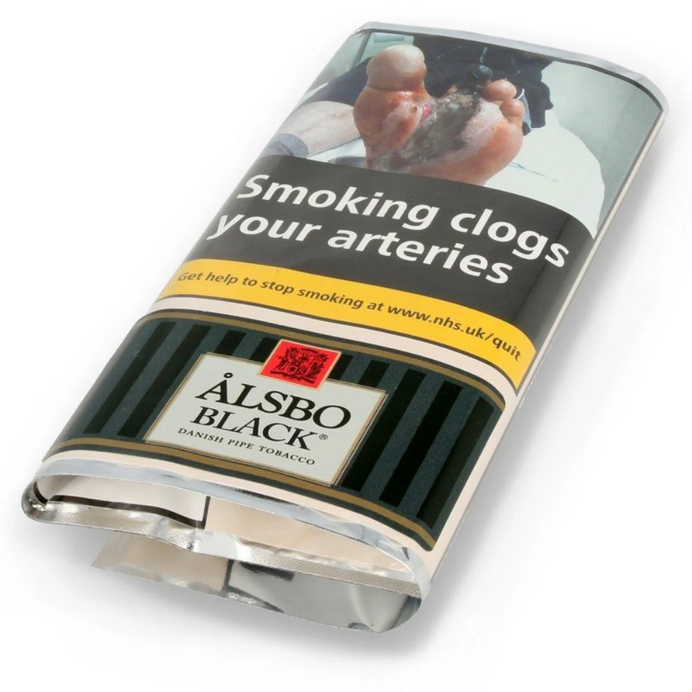 Alsbo Black Pipe Tobacco 50g Pouch