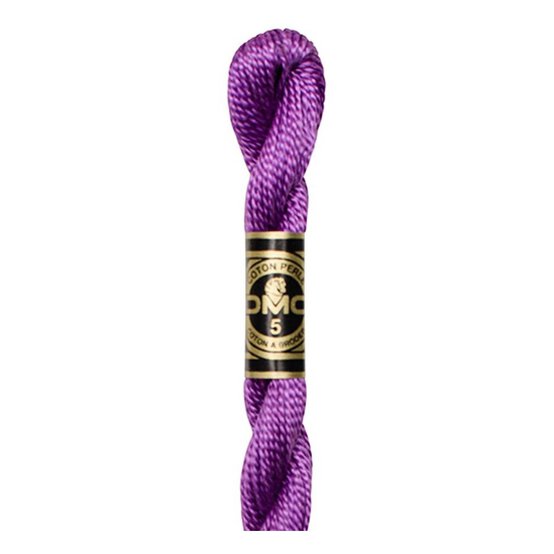 DMC Purple Pearl Cotton Thread Size 5 25m (552)