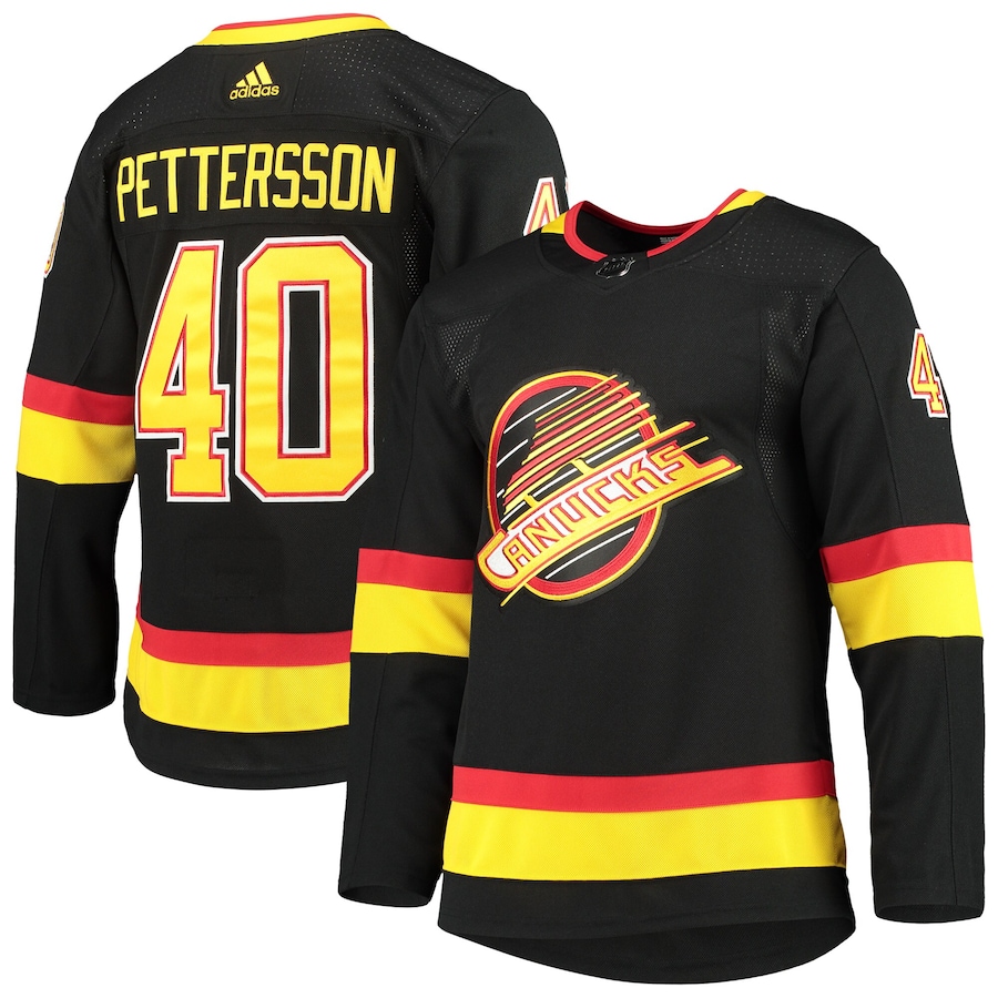 Elias Pettersson Vancouver Canucks adidas Alternate Authentic Pro Player - Jersey - Black