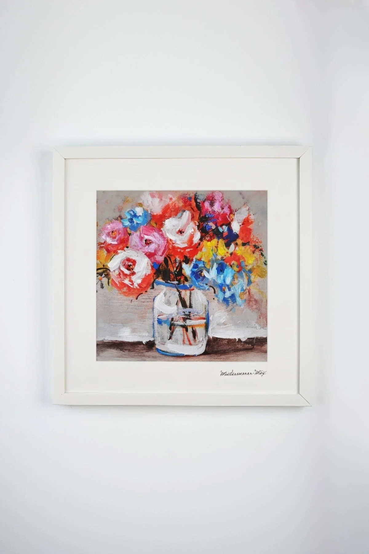 Midsummer Mix Posy Framed Wall Art