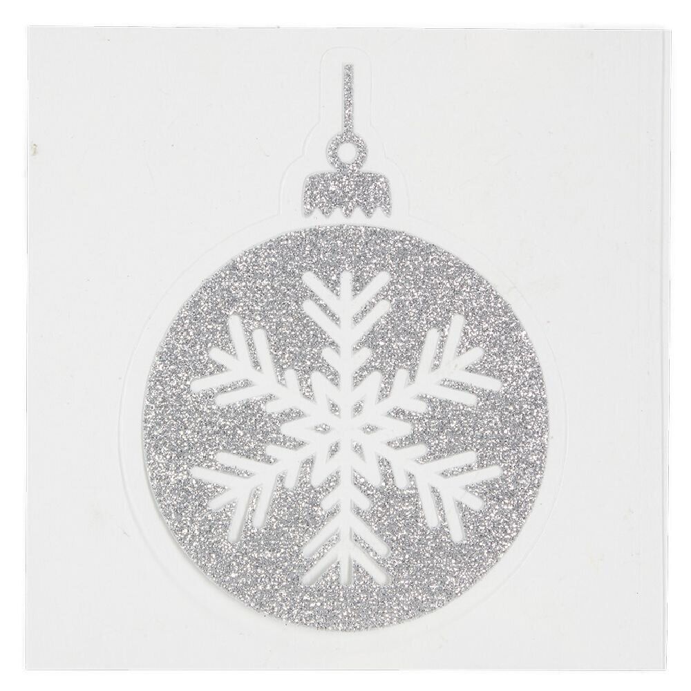 Décoration fenêtre et mur boule de No&euml;l adhésive (6 modèles)