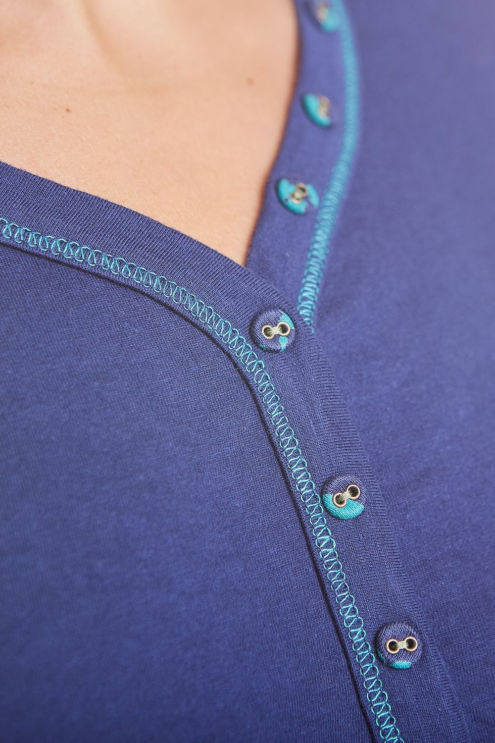 Moshulu Quieten' Short Sleeve Cotton Pyjama Top