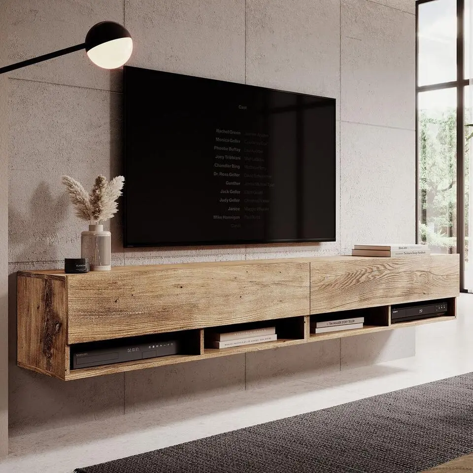 Meubella - TV-Meubel Asino - Kastanje - 200 cm