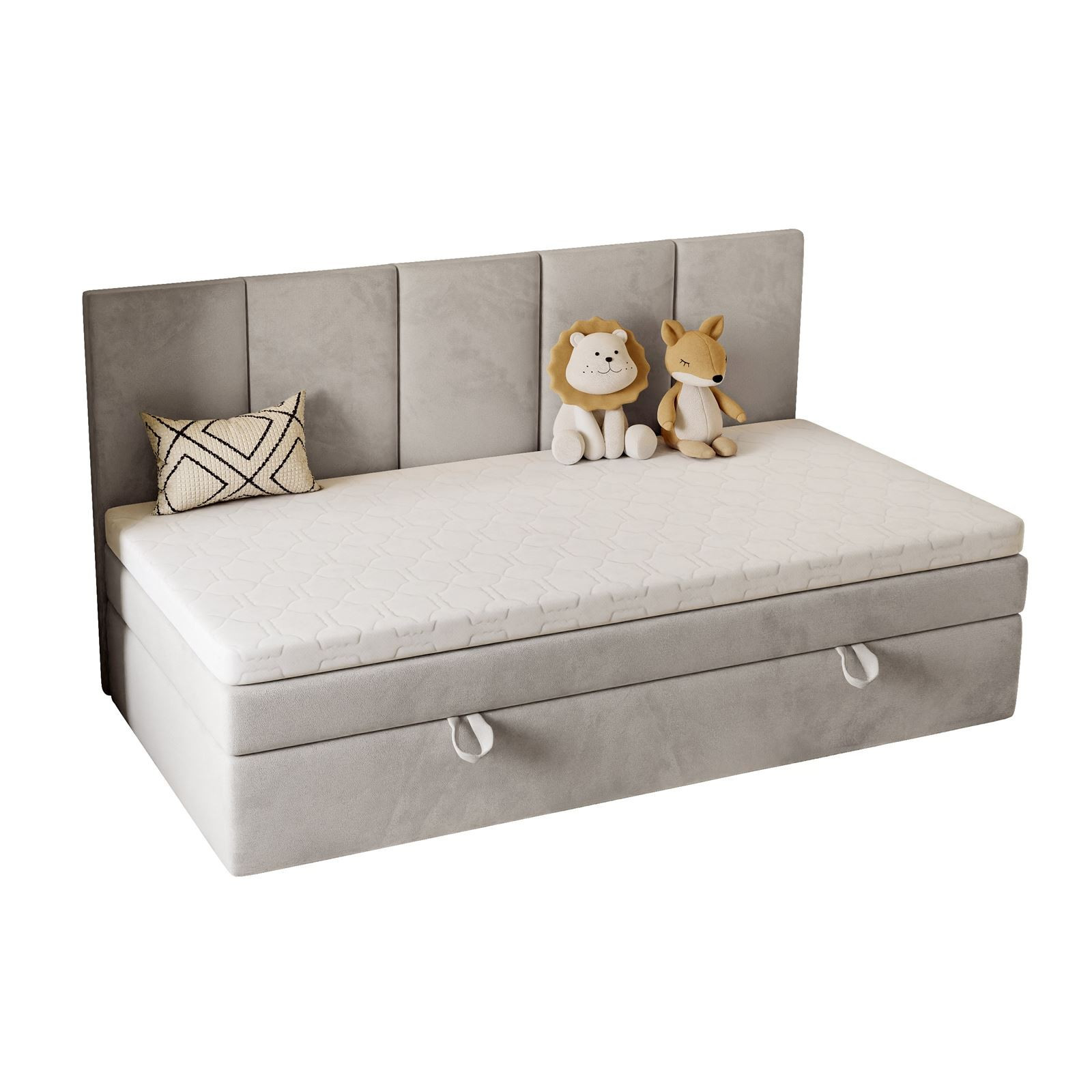 Łóżko ELZA MINI 90x200 Royal Velvet 248 z topperem