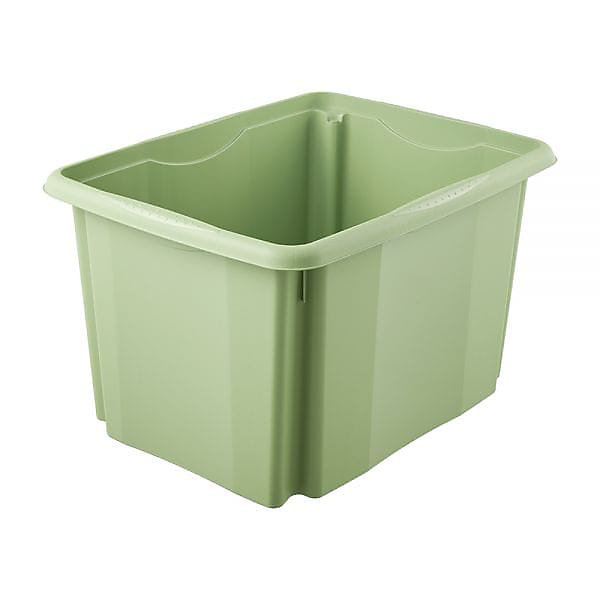 Bac empilable en plastique recyclé 30 litres - Vert