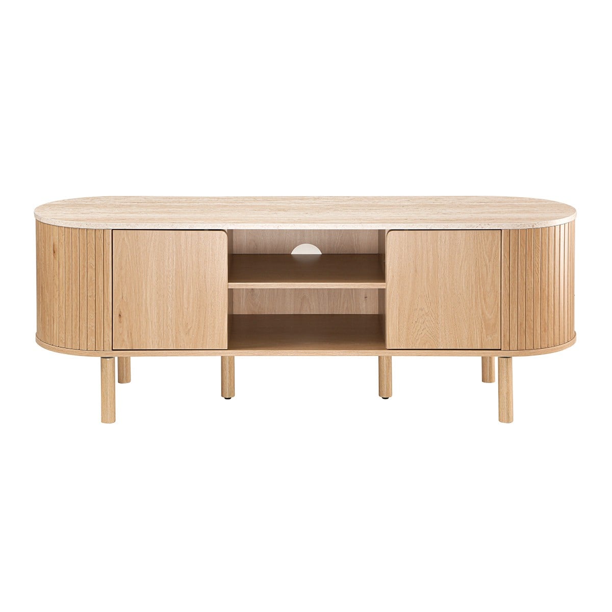 Calicosy - TV-meubel HELIOS - licht hout 140x40x52 cm