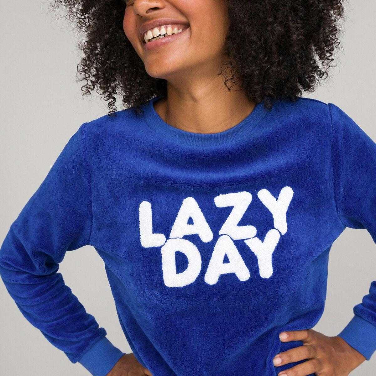 Pyjama à message, en maille polaire