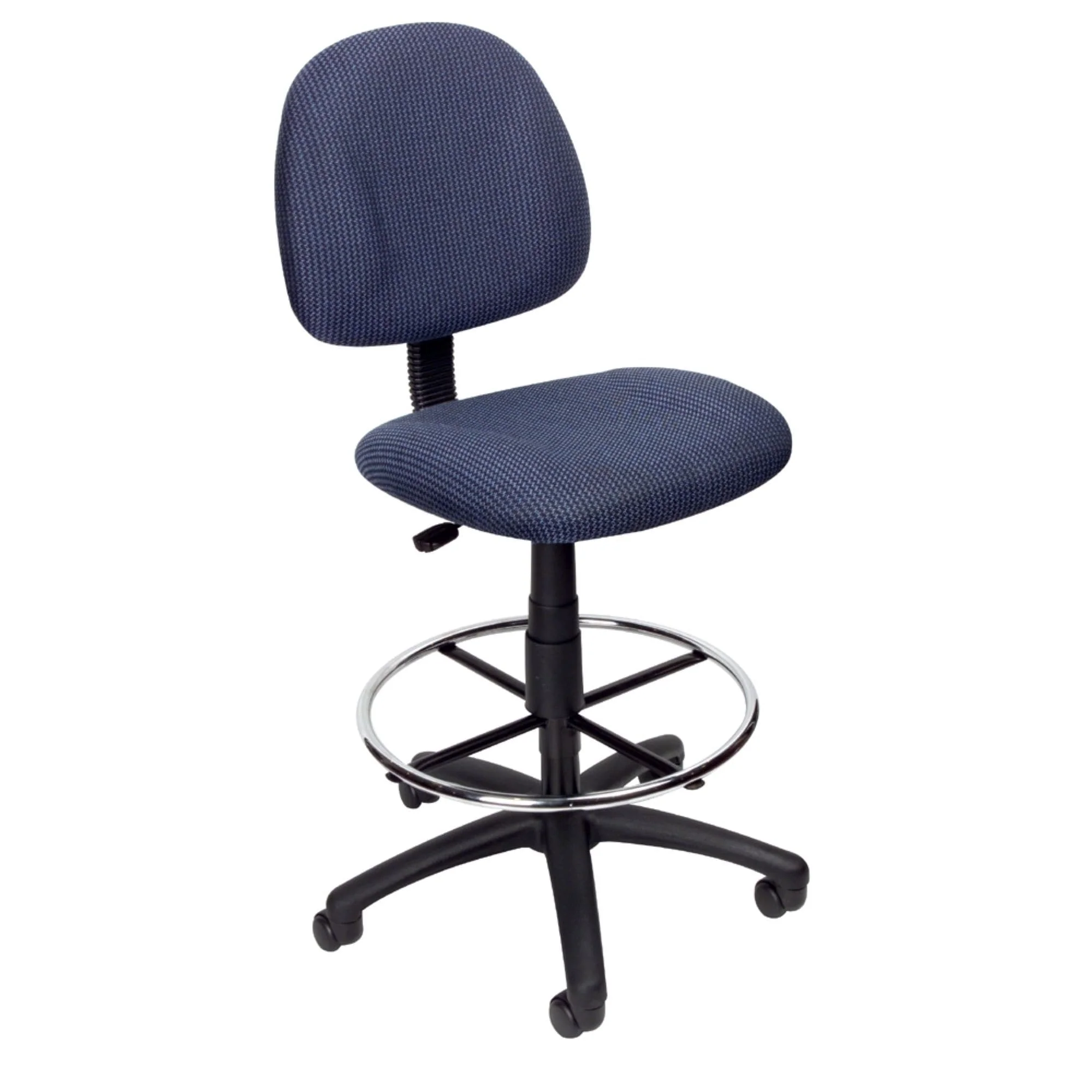 Boss Contoured Comfort Adjustable Rolling Drafting Stool Chair