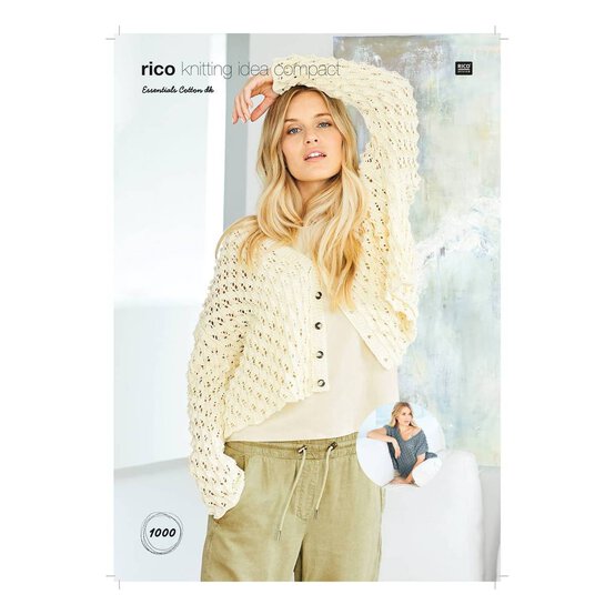 Rico Essentials Cotton DK Cardigan Digital Pattern 1000