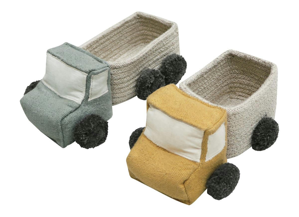 ECO-CITY - Mini corbeille trucklot de 2 multicolore