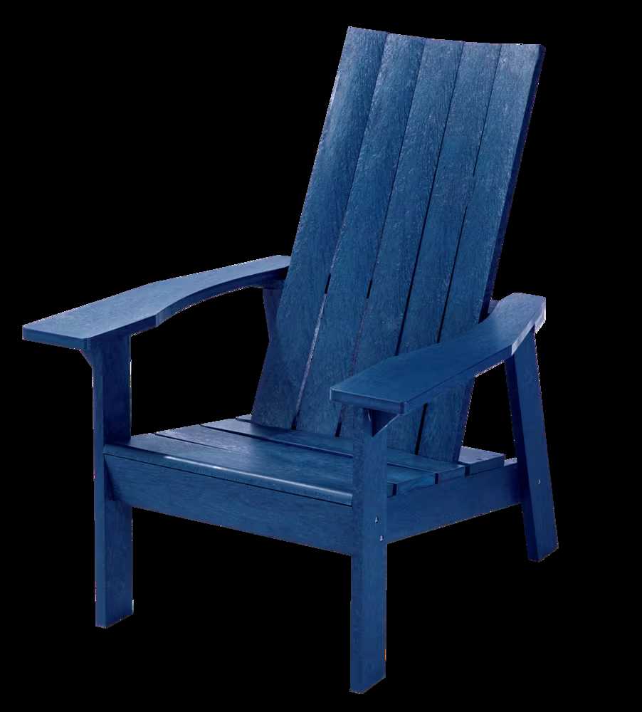 CANVAS Arrowhead Recycled Plastic Outdoor Patio Muskoka Chair, Navy