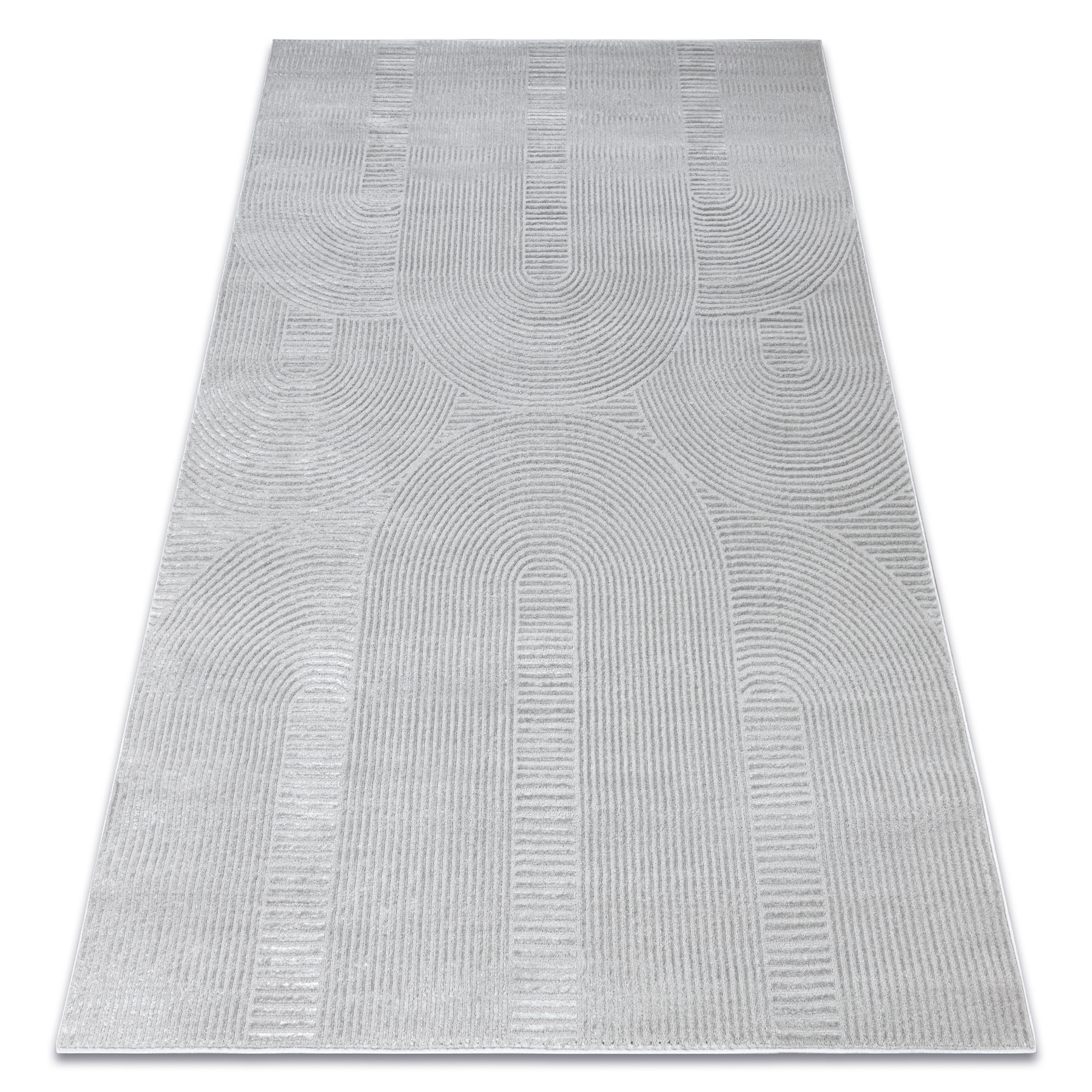 Dywan BALANCE 9086 szary - Geometryczny, strukturalny, glamour80x150 cm