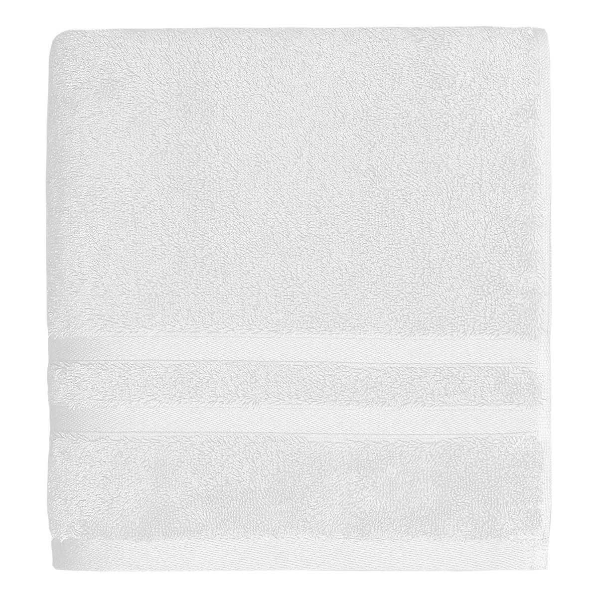 SENSILK - Drap de bain 600 gr/m²  blanc 70x140 cm