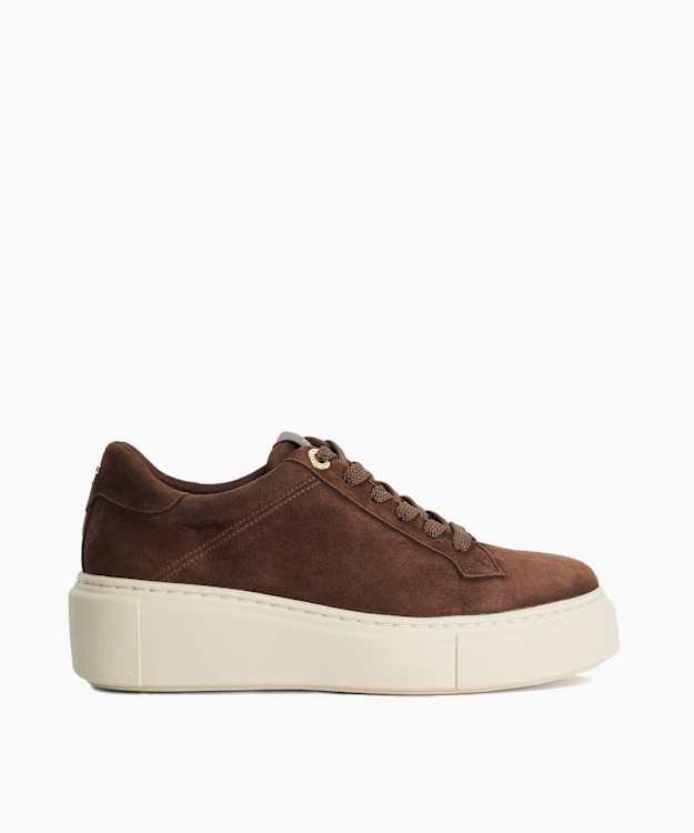 Evienne Brown - Suede Flatform Trainers