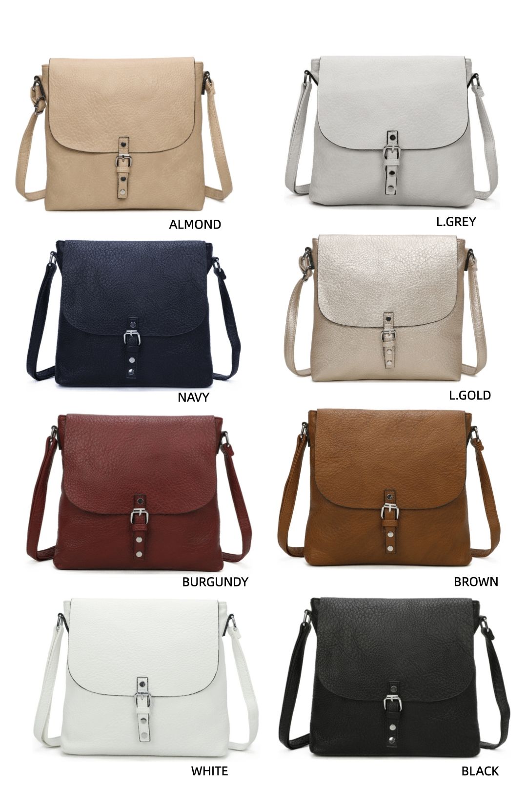 Fontanella Fashion Howell PU Leather Crossbody Messenger Bag