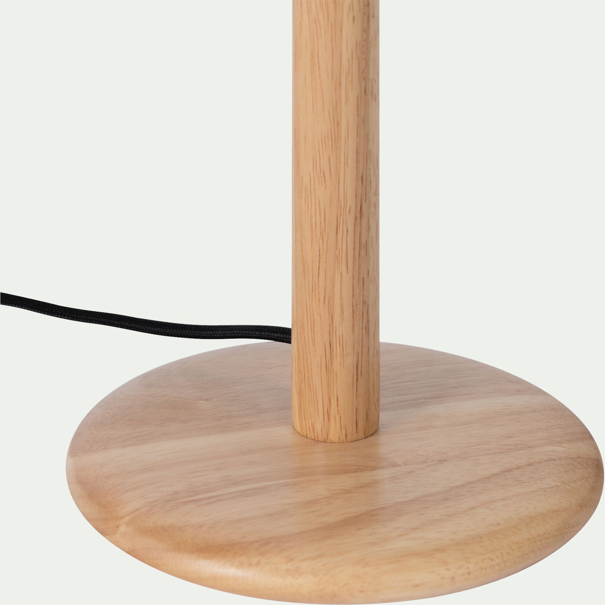 MILINA - Pied de lampe en hévéa H41,5cm - bois clair