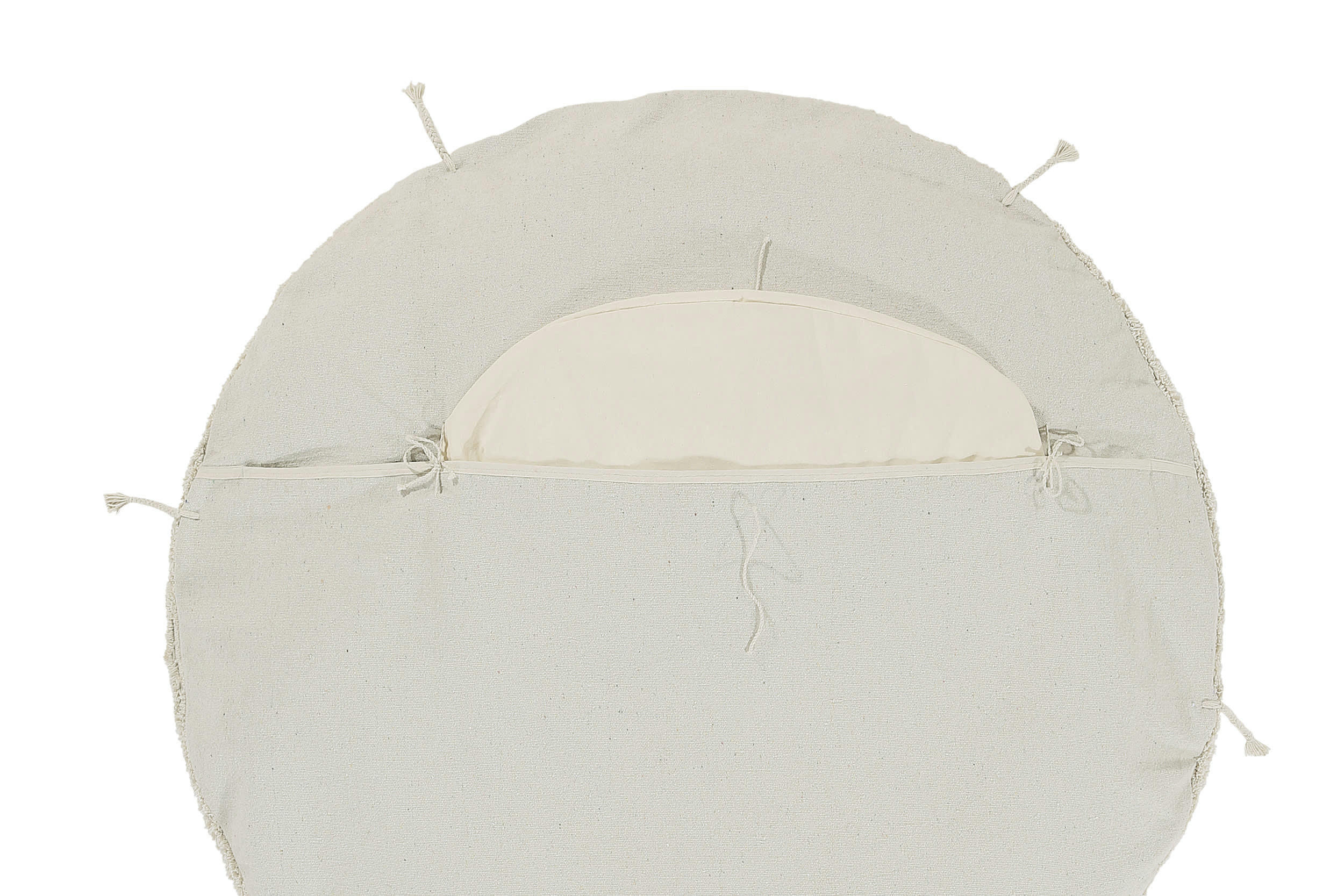 RE EDITION - Pouf de couchage en coton beige ø120