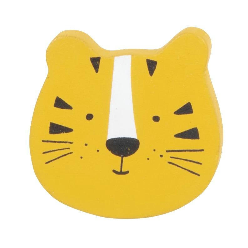 TIGRE - Bouton de porte tigre jaune moutarde
