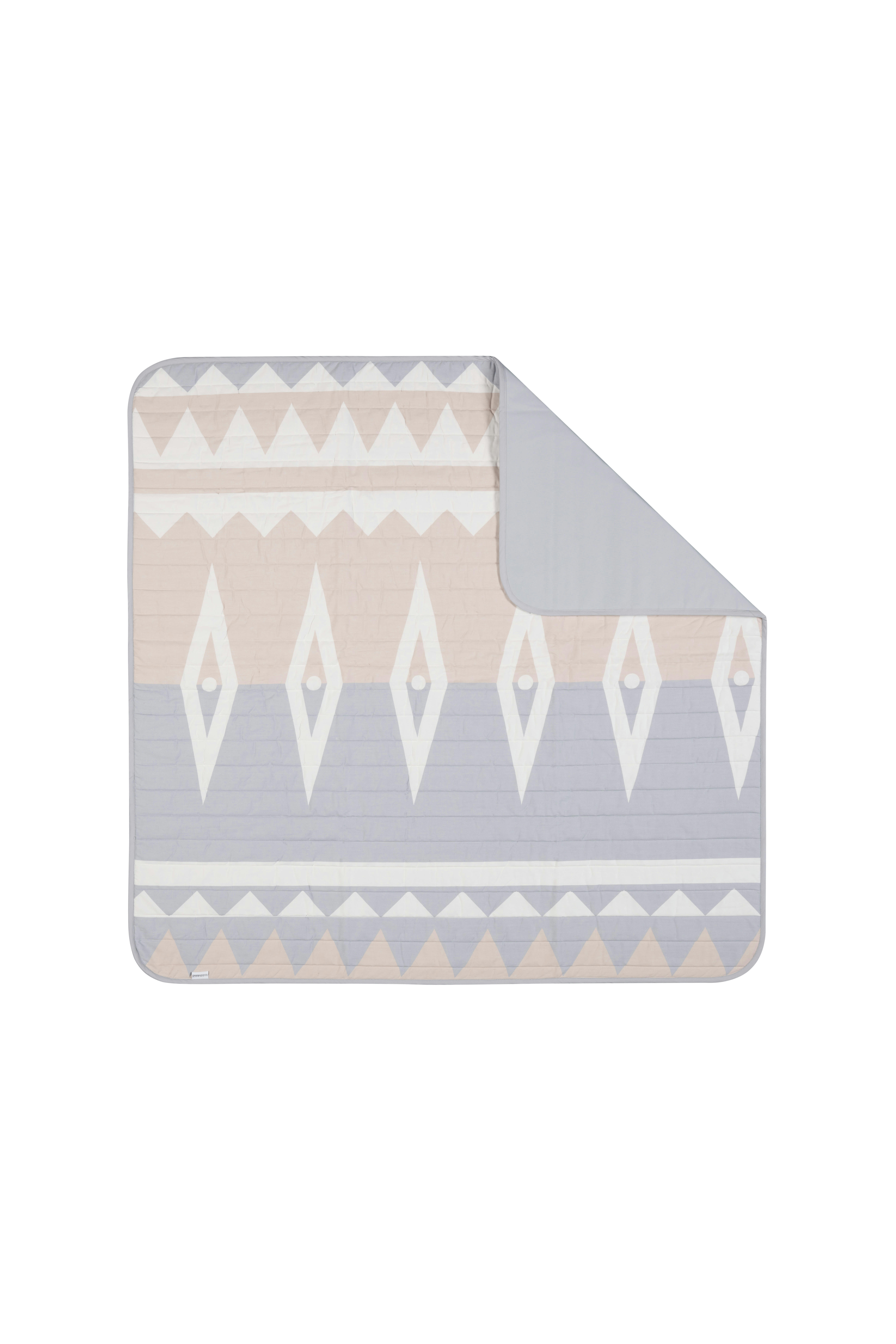 PRETTY PRACTICAL MAT - Tapis coton 100% biologique réversibles Blush 120x120cm