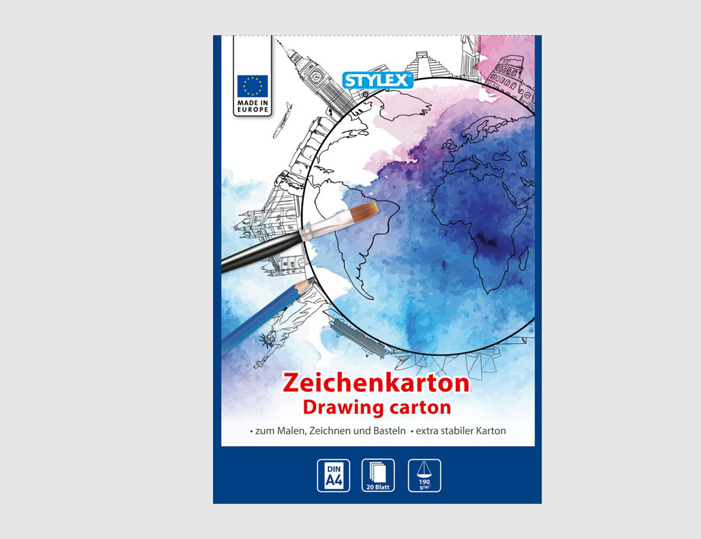 Zeichenkartonblock DIN A4