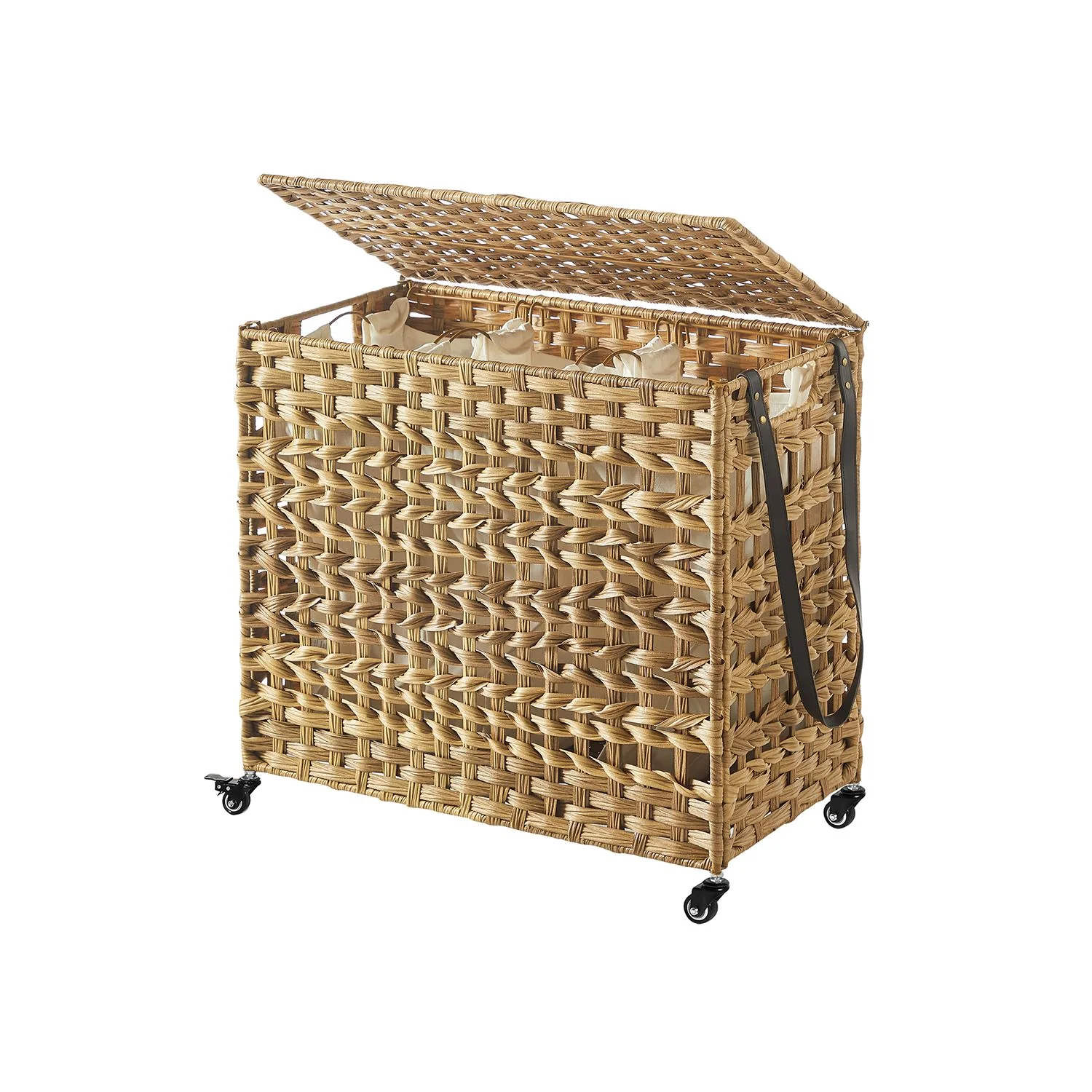 Panier à linge tissé à la main