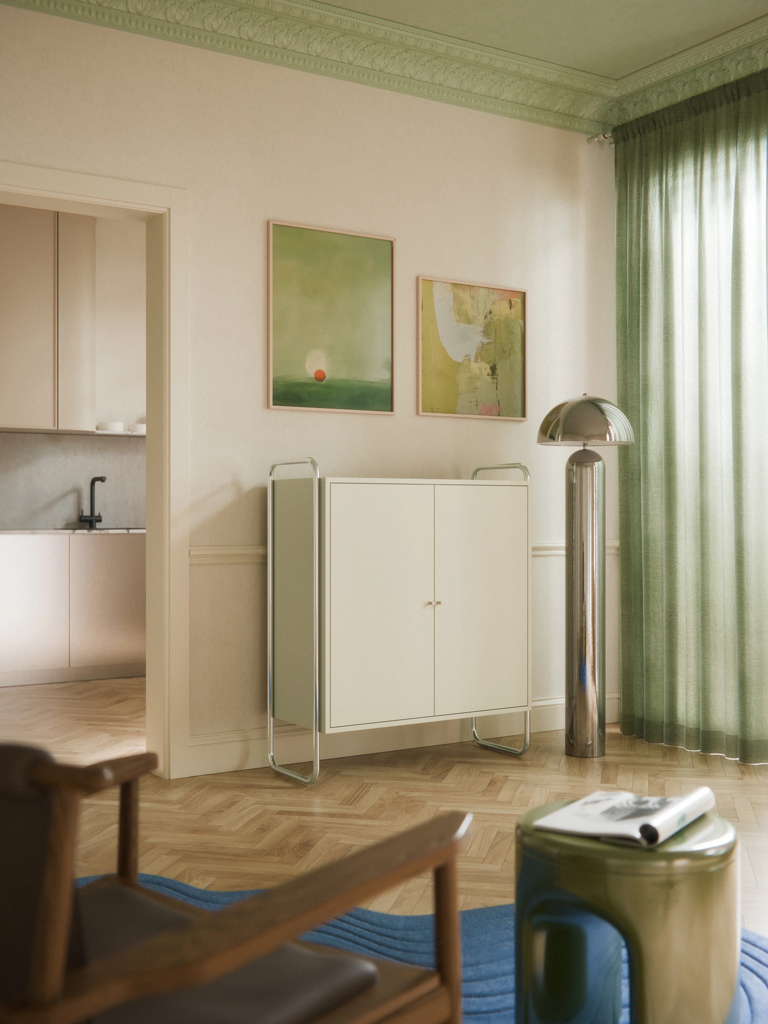Metall-Highboard Robyn