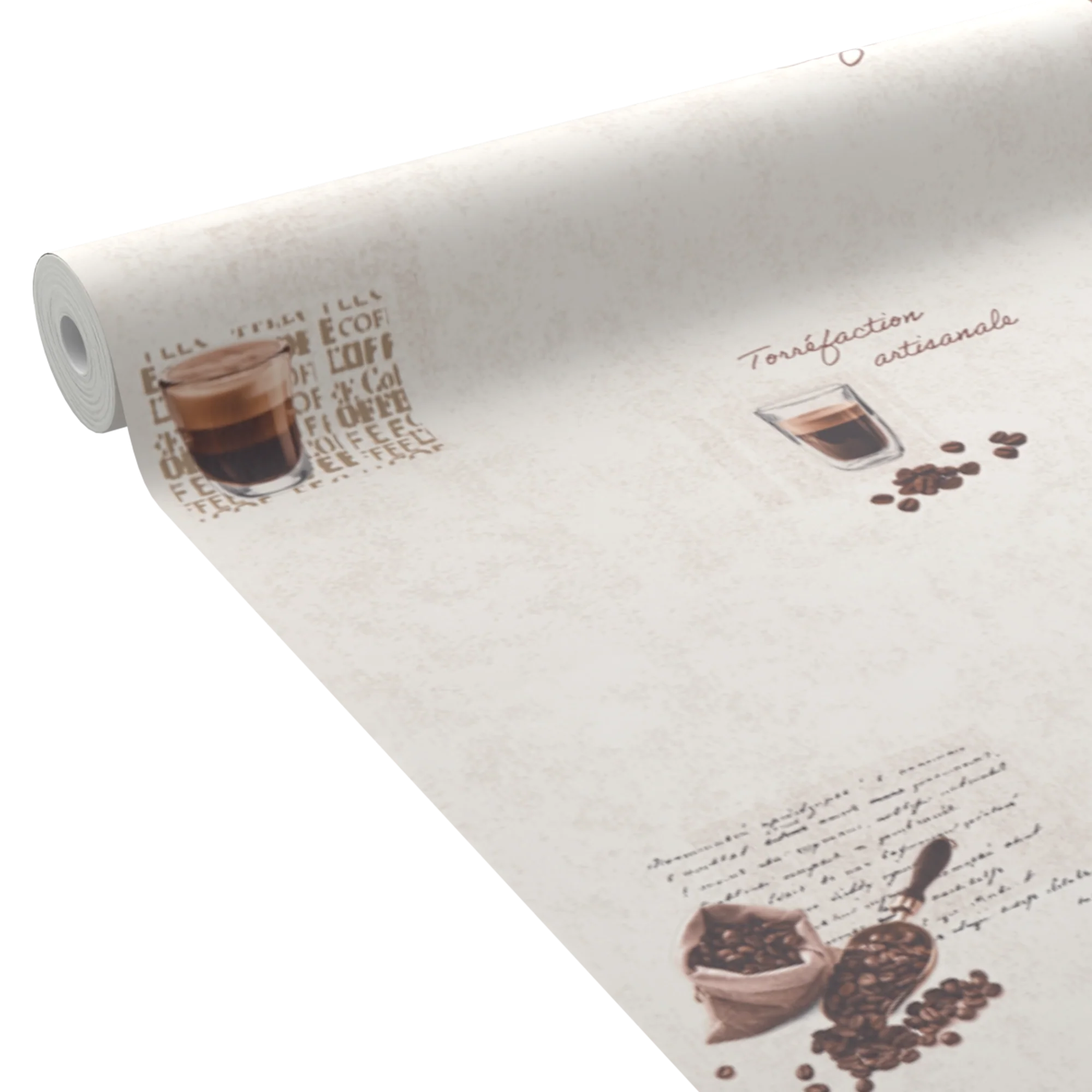 Papier peint intissé BARISTA coloris blanc cassé