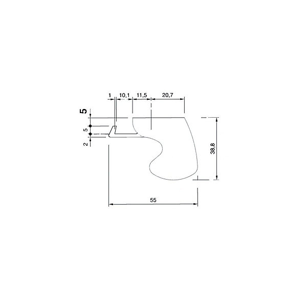 Fermeture semi automatique SORGHO 200mm ton aluminium - LA CROISEE DS - DS6129-007