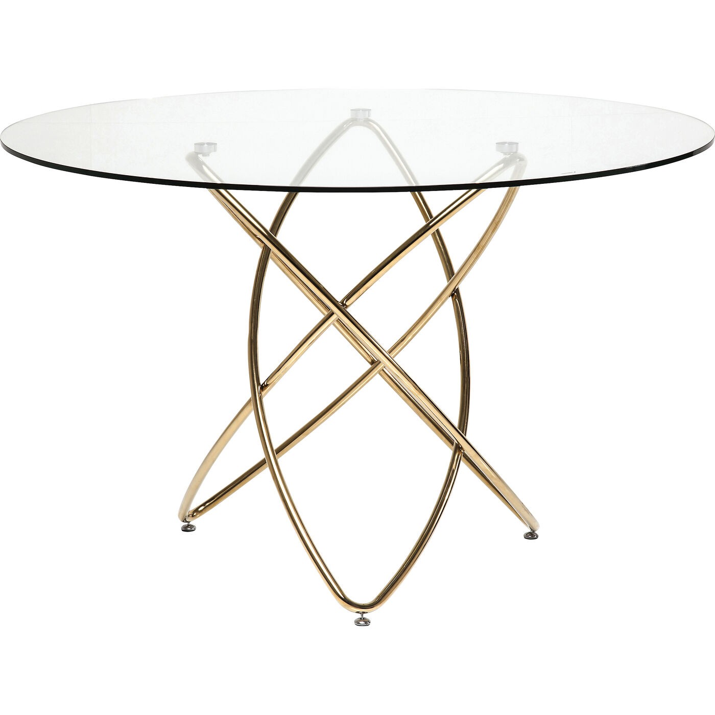 Kare Design Eettafel Molekular Ø120cm goud