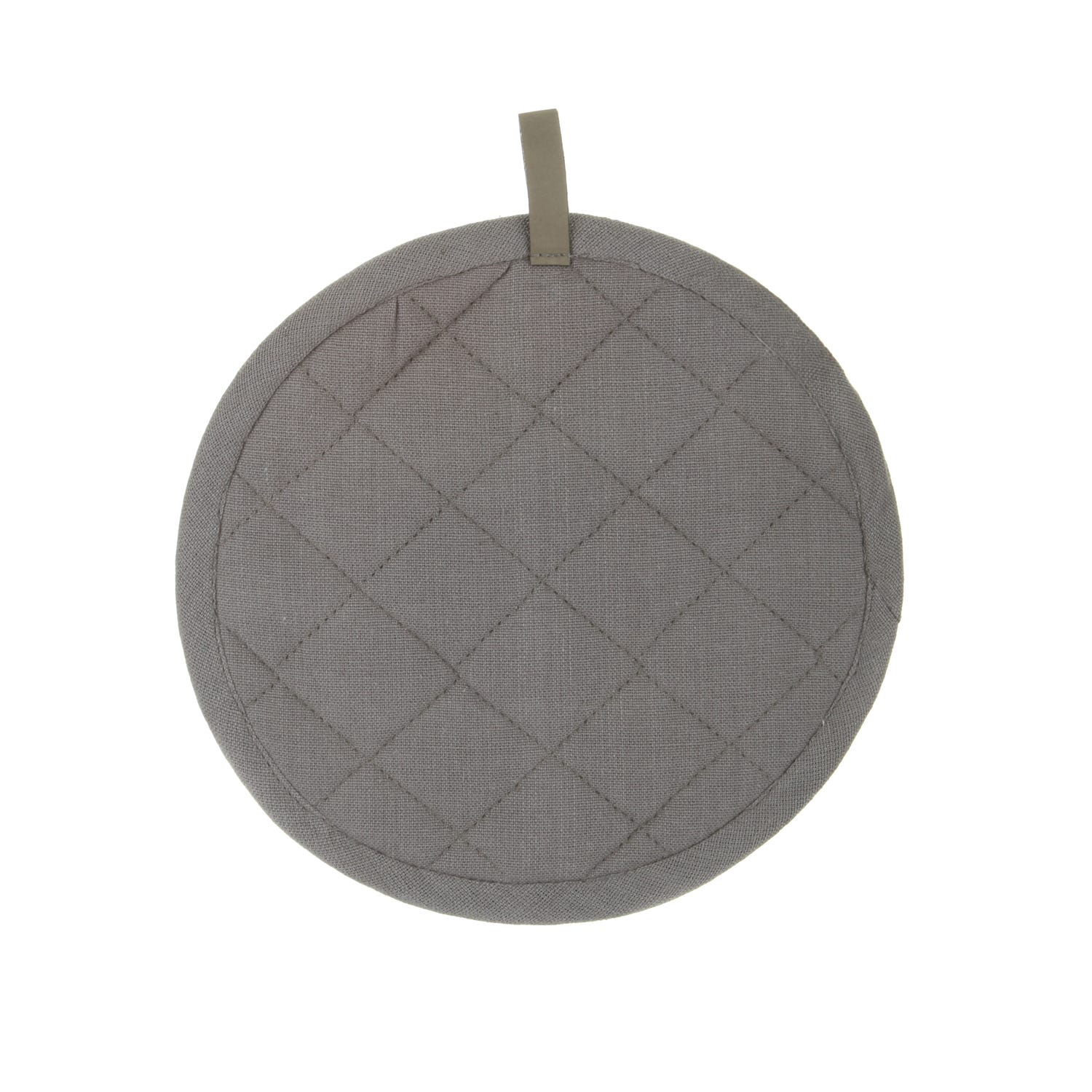 Presina tonda 20 cm grigia in cotone