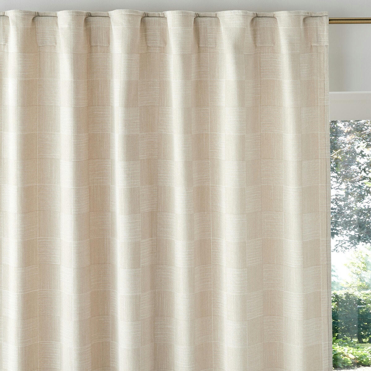 Rideau effet chenille jacquard, Domeo
