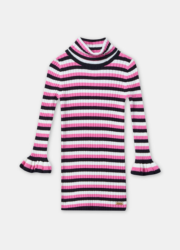 Abito a righe in maglia