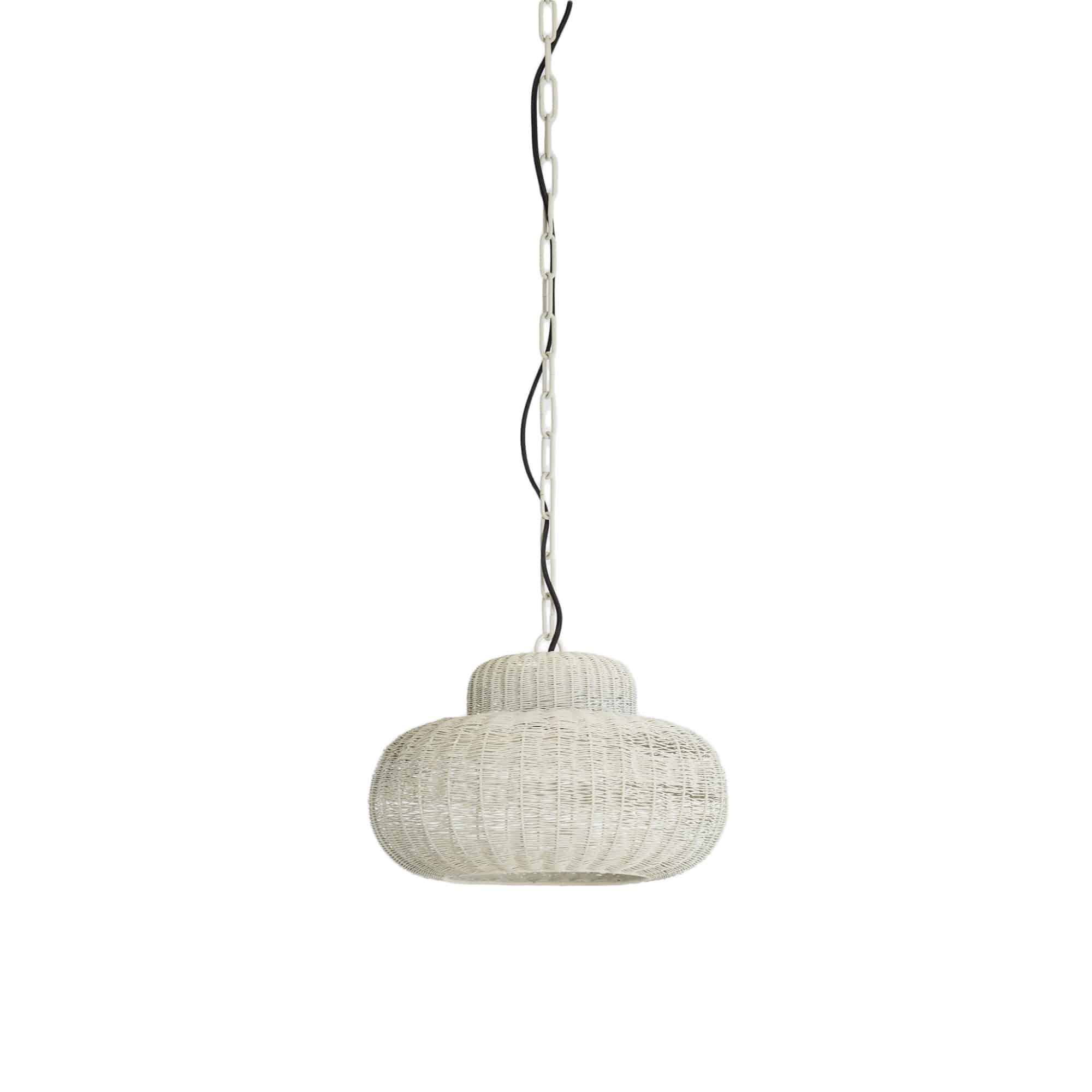 Light & Living hanglamp Piedra - wit - Ø35cm