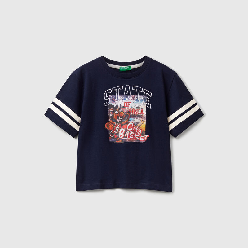 Oversized fit t-shirt with photographic print