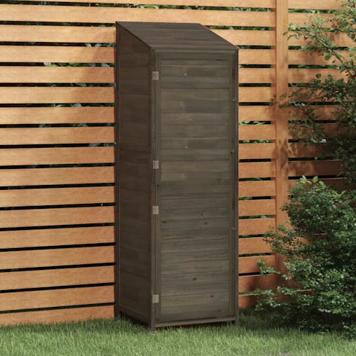 NNEVL Garden Shed Anthracite 55x52x174.5 cm Solid Wood Fir