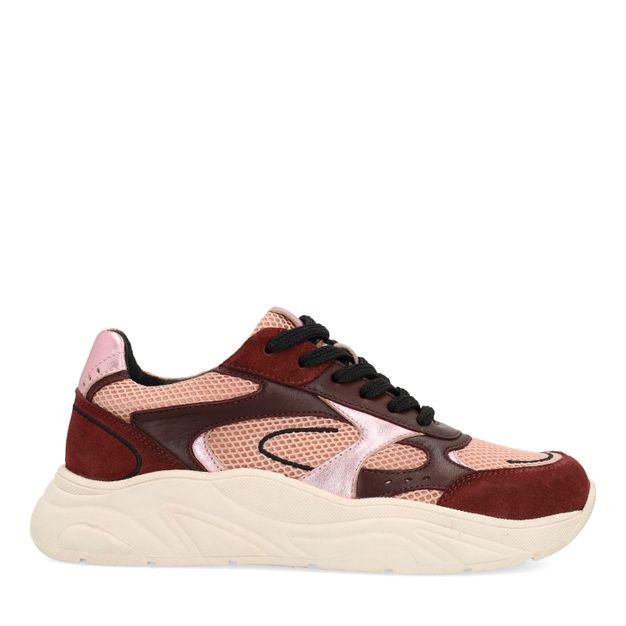 Burgundy sneakers